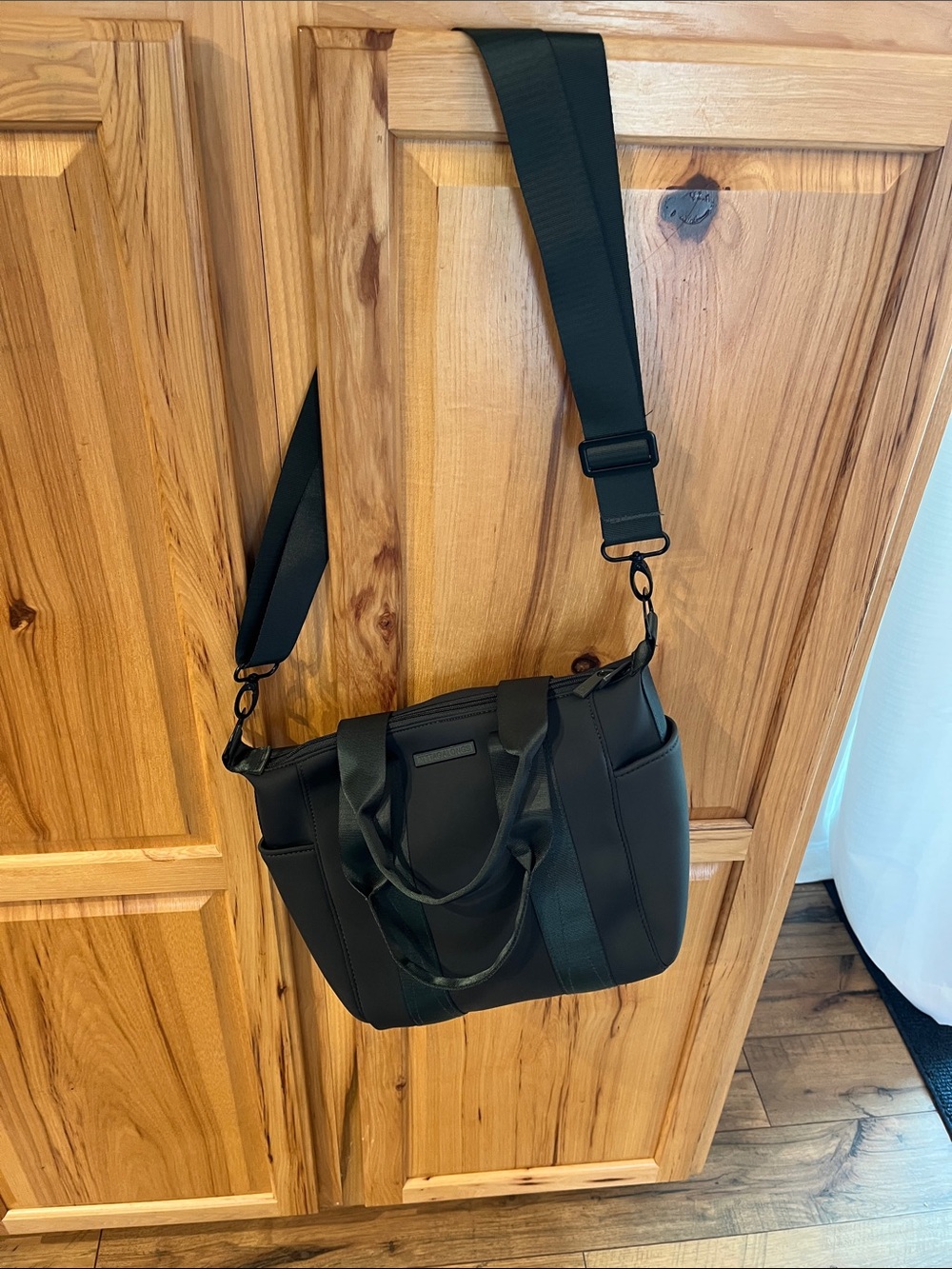 MYTAGALONGS The Mini Commuter Neoprene Tote NWOT, dark green